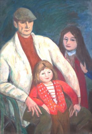 Pierr Isorni avec Antonella et Lucia Ambroselli